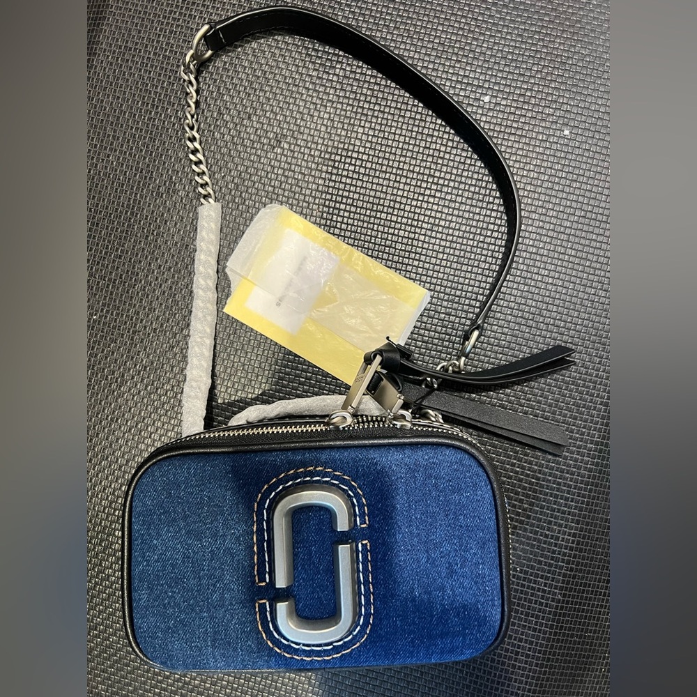 Marc Jacobs Blue and Black Crossbody Bag